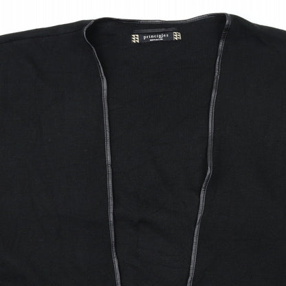 Close-up detail of Debenhams women’s black cardigan jumper one size