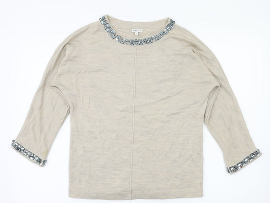 Part Two Womens Beige   Basic T-Shirt Size S