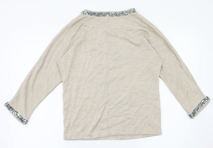 Back view of Part Two women’s beige basic t-shirt, size S