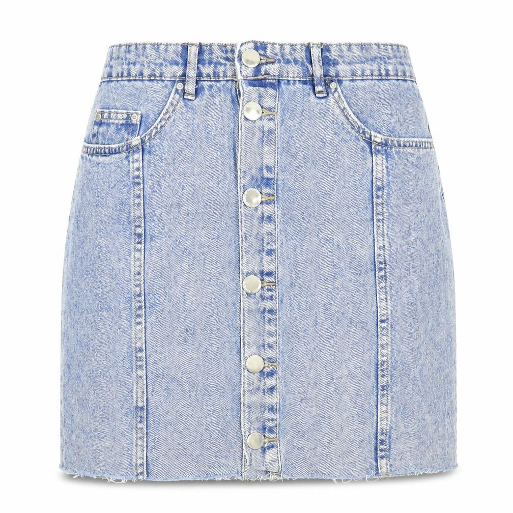 H&M Womens Blue   A-Line Skirt Size 10