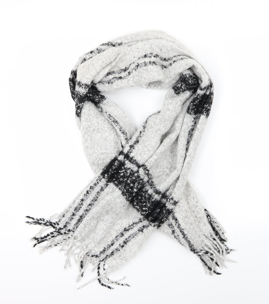 River Island Womens Grey Striped Knit  Scarf