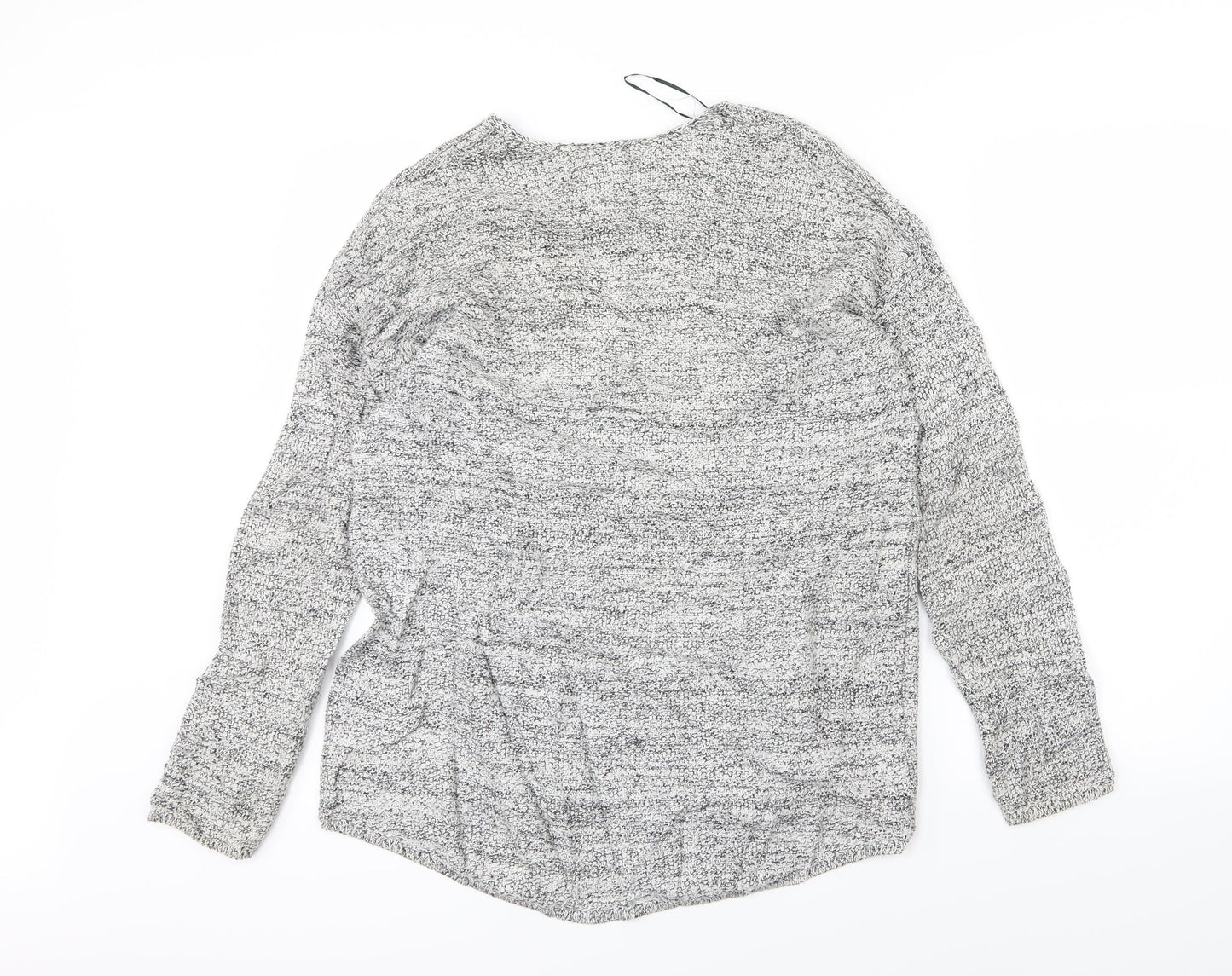 H&M Womens Grey  Knit Pullover Jumper Size S