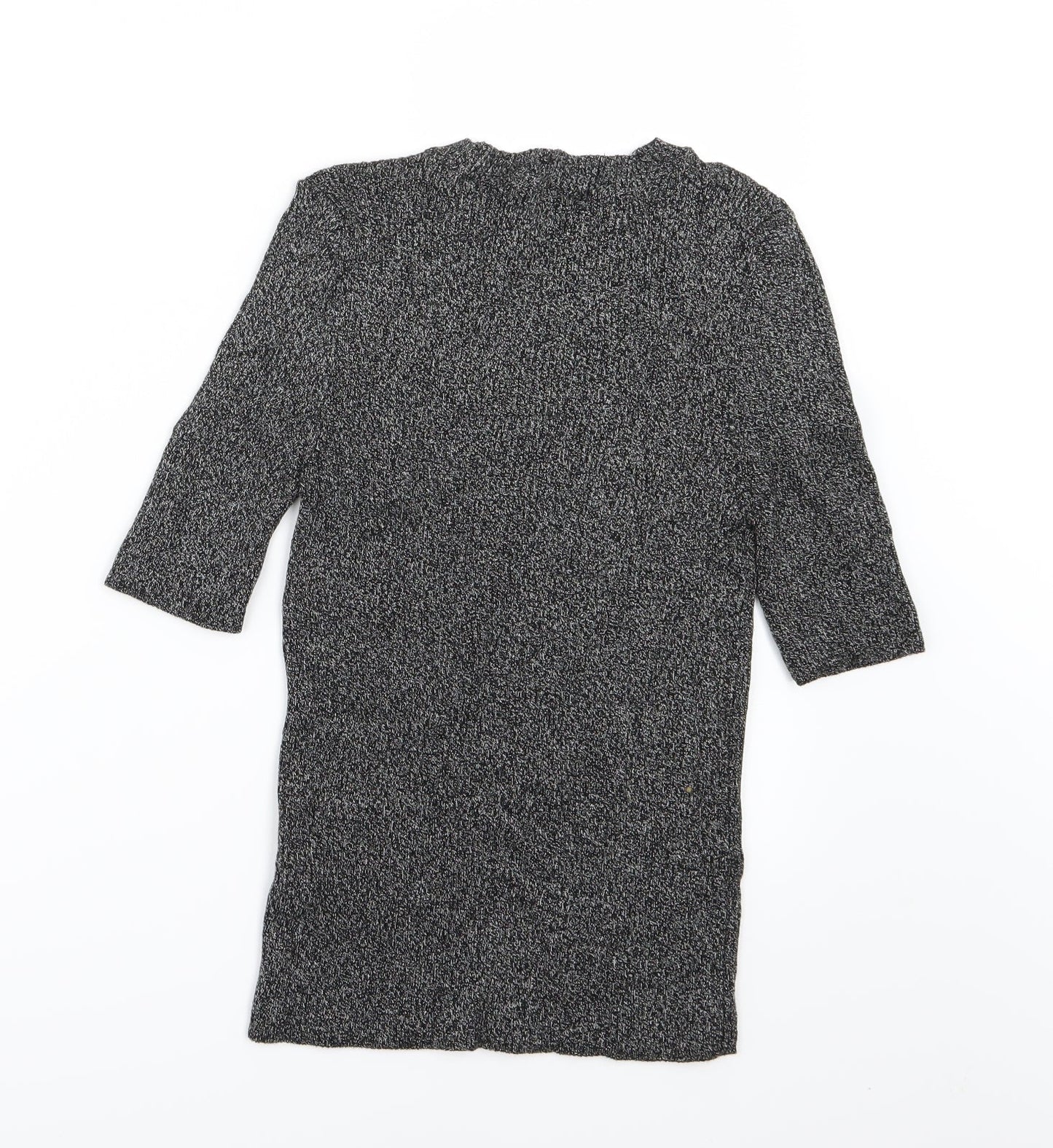 Topshop Womens Grey  Knit Pullover Jumper Size S