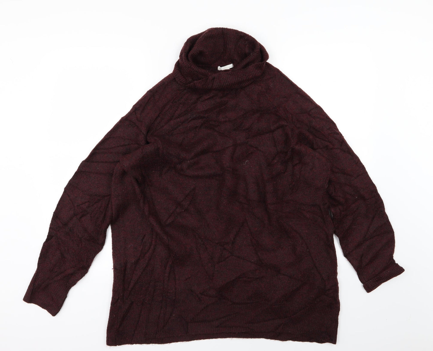 H&M Womens Red  Knit Pullover Jumper Size M