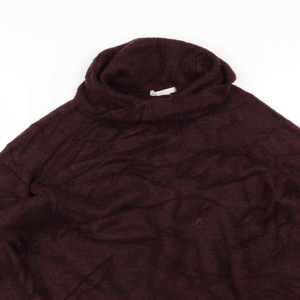 H&M Womens Red  Knit Pullover Jumper Size M