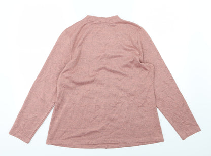 Back view of D&Co. women’s pink knit jumper, size L