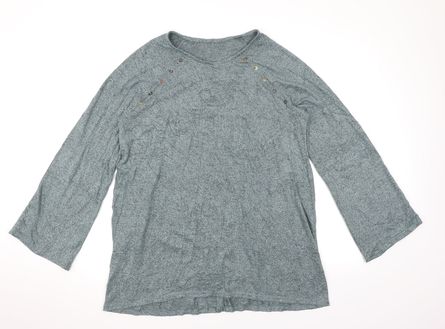 Preworn Womens Green   Basic T-Shirt Size 12