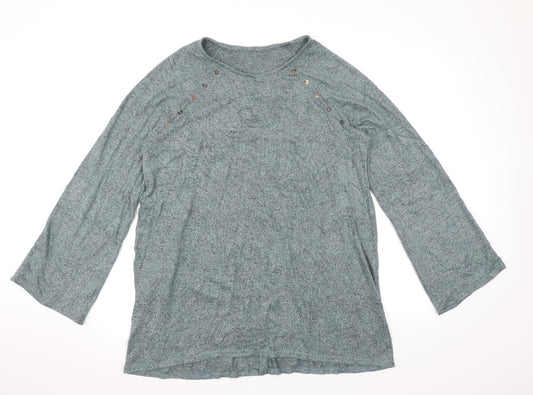 Preworn Womens Green   Basic T-Shirt Size 12