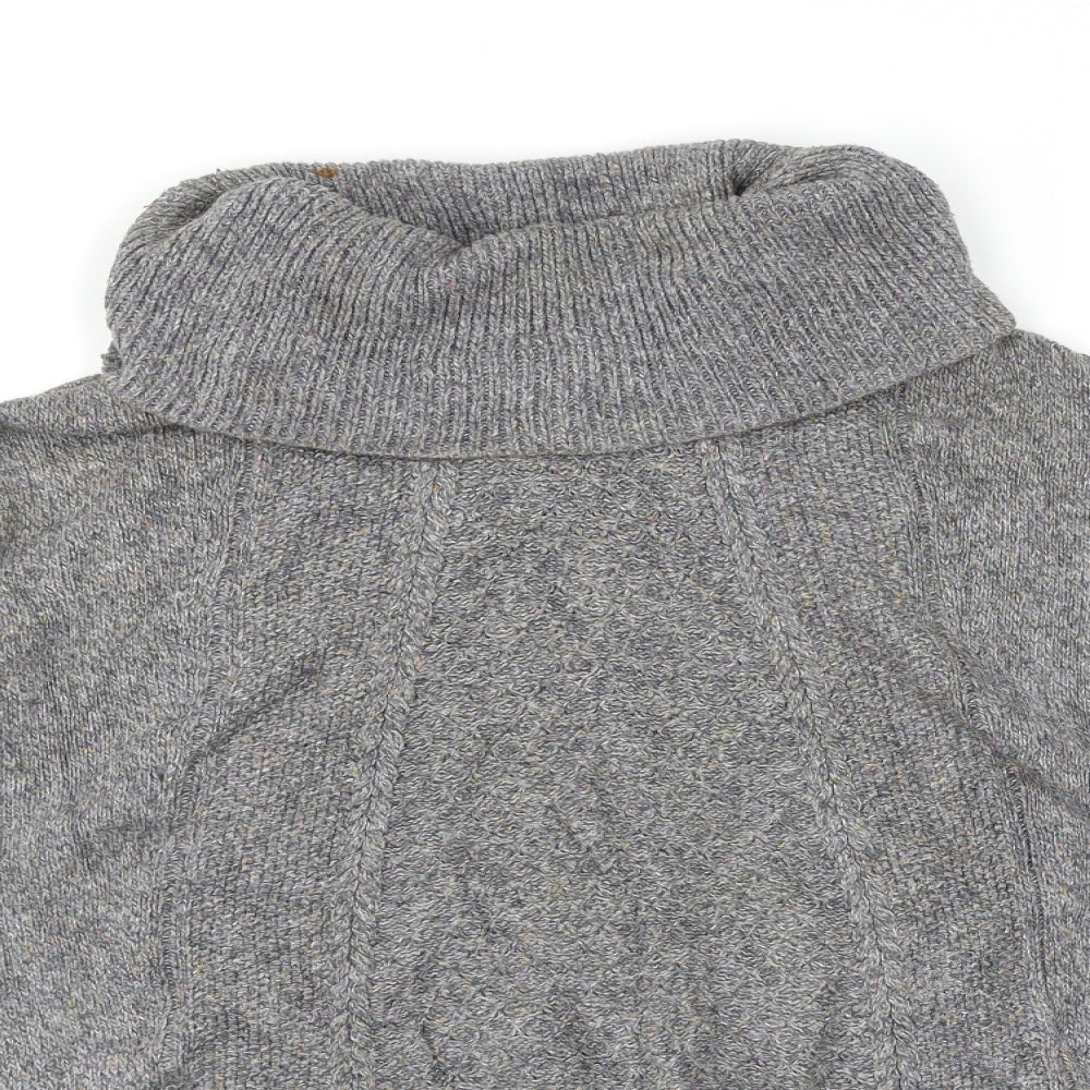 Soon Womens Grey Herringbone  Pullover Jumper Size 14