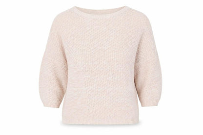 Front view of Topshop women’s pink jumper, size UK 8