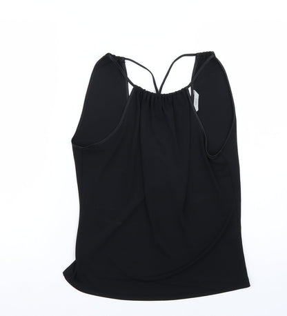 Additional front view of Marks & Spencer women’s black basic t-shirt, size UK 14