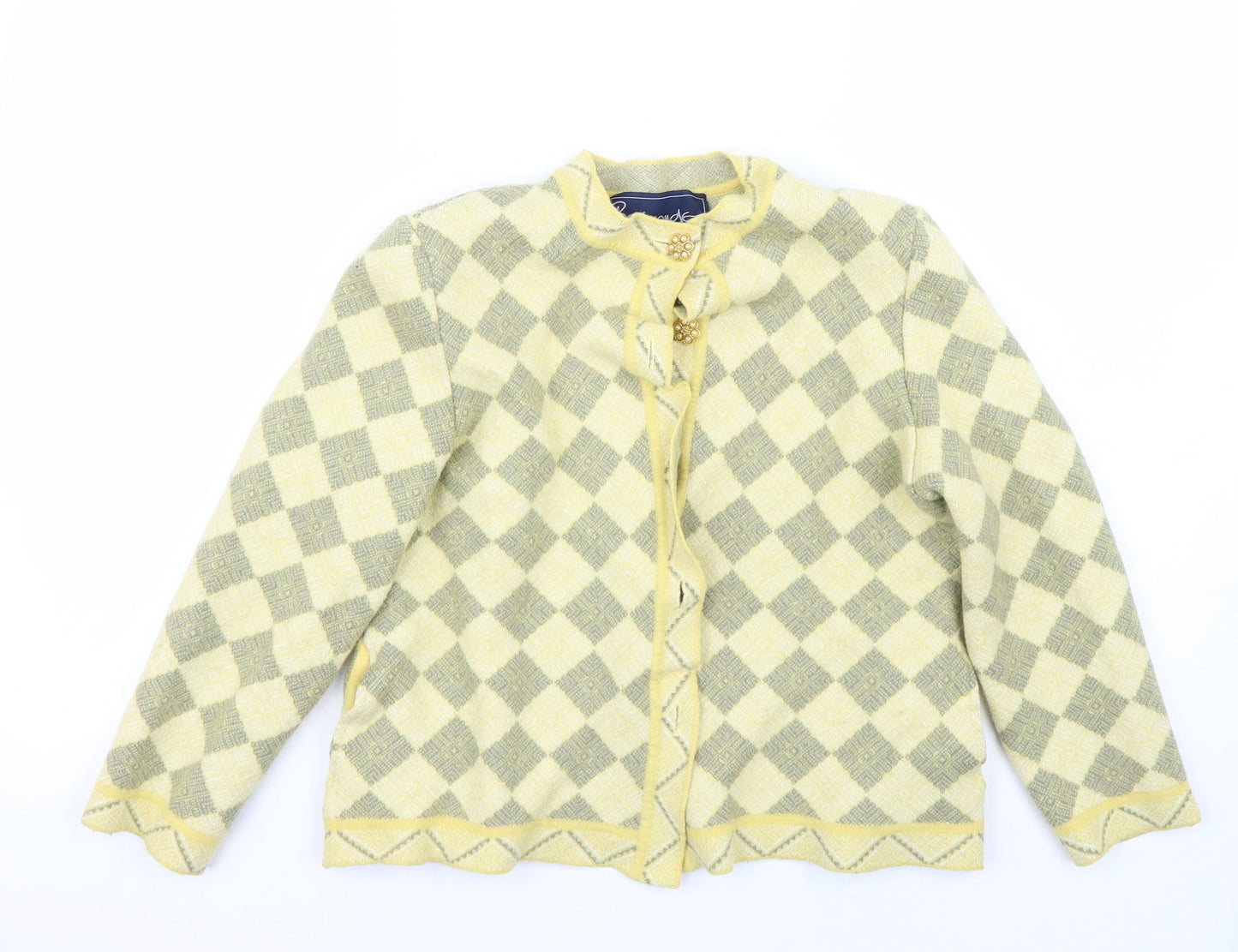Bermonde Womens Yellow   Jacket Blazer Size 14
