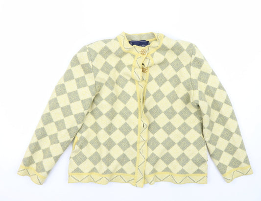 Bermonde Womens Yellow   Jacket Blazer Size 14