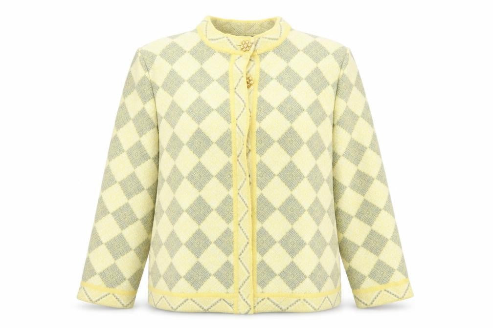 Bermonde Womens Yellow   Jacket Blazer Size 14