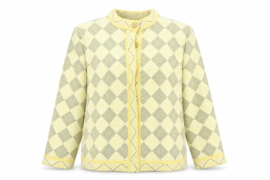 Bermonde Womens Yellow   Jacket Blazer Size 14