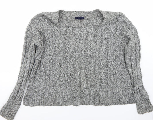 American Eagle Outfitters Womens Grey   Pullover Jumper Size L