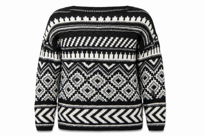 Front view of F&F women’s black jumper, size UK 10