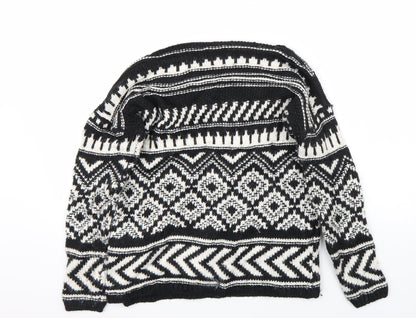 Back view of F&F women’s black jumper, size UK 10