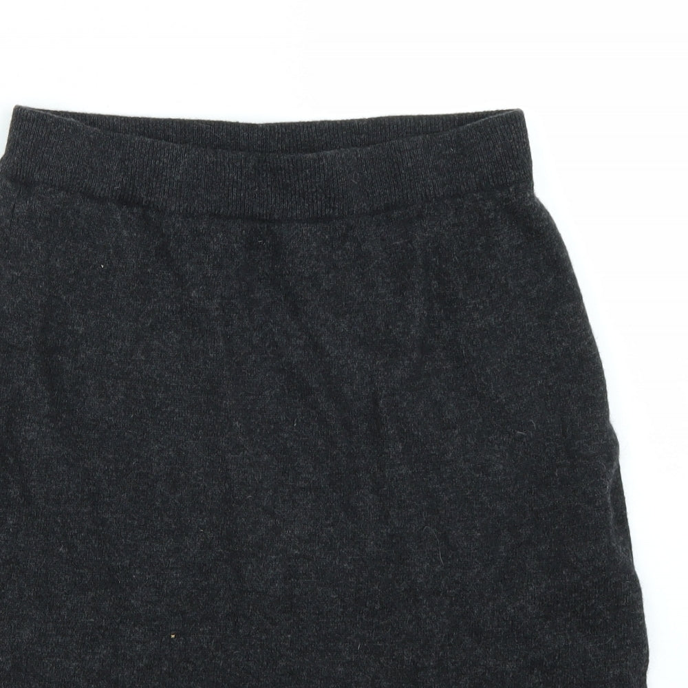 Frapp Womens Grey   A-Line Skirt Size 28