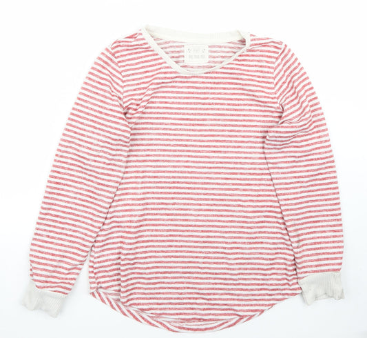 F&F Womens Red Striped  Pullover Jumper Size 14