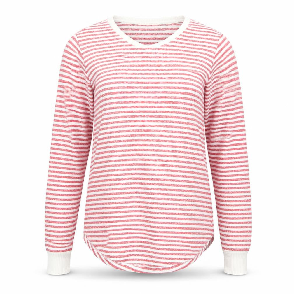 F&F Womens Red Striped  Pullover Jumper Size 14