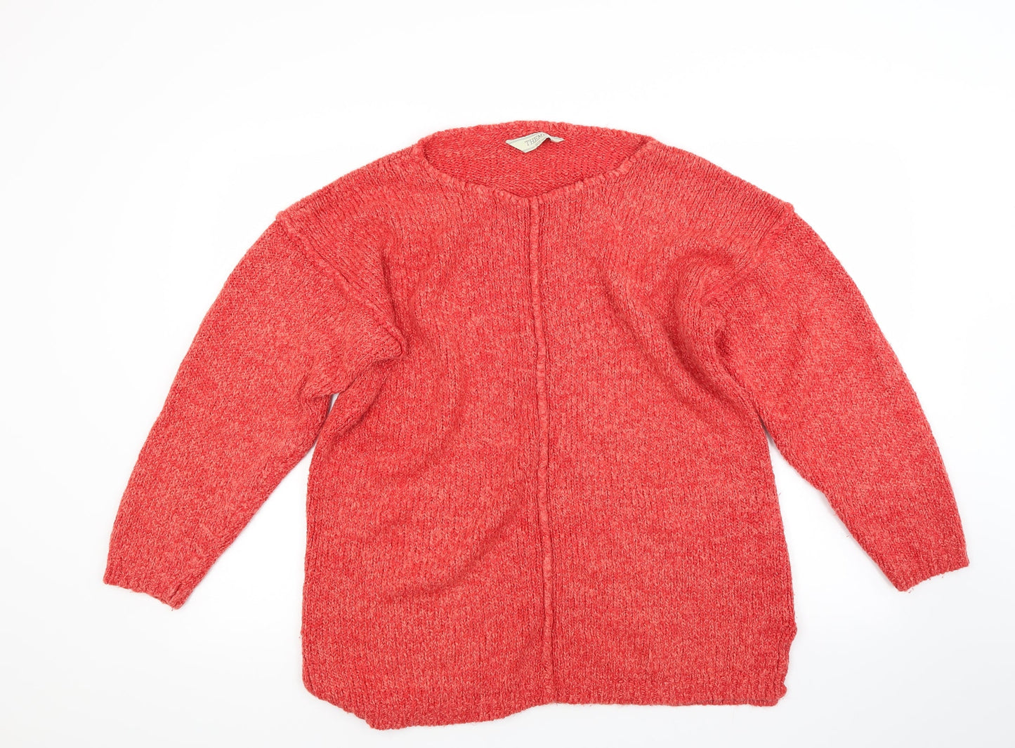 Theme Womens Red   Pullover Jumper Size 18