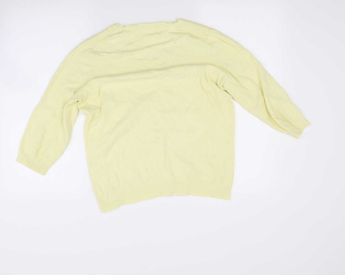 Marks and Spencer Womens Yellow   Pullover Jumper Size 16