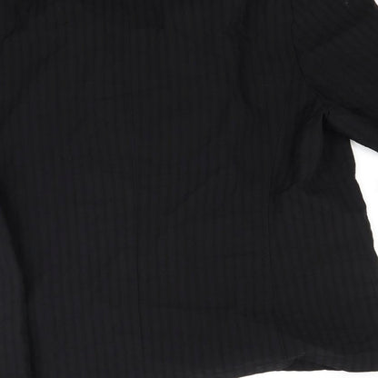 Brand and care label for Lebek women’s black jacket blazer, size UK 18
