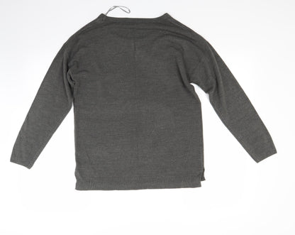 Back view of George women’s grey jumper, size UK 10