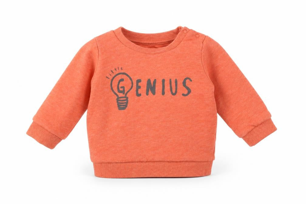 F&F Boys Orange   Pullover Jumper Size 0-3 Months  - Genius
