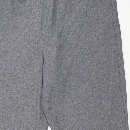 Brand and care label for Bonmarché women’s grey trousers, size UK 22, 27-inch leg