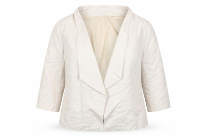 Front view of Principles women’s beige jacket, size UK 16