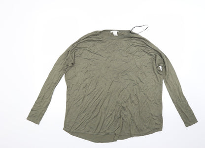 Additional front view of xs women’s green jumper, size XS