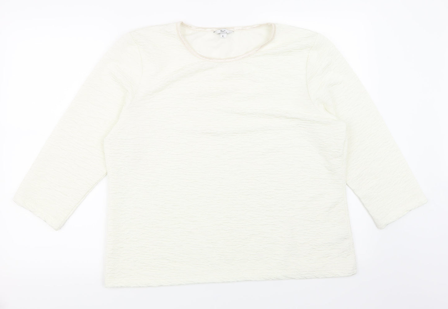 Klass Womens White   Basic T-Shirt Size XL