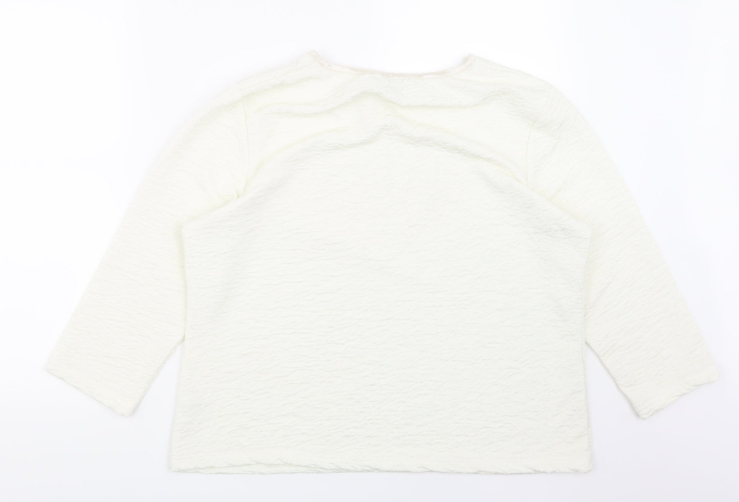 Klass Womens White   Basic T-Shirt Size XL