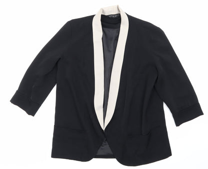 Additional front view of Dorothy Perkins women’s black jacket, size S