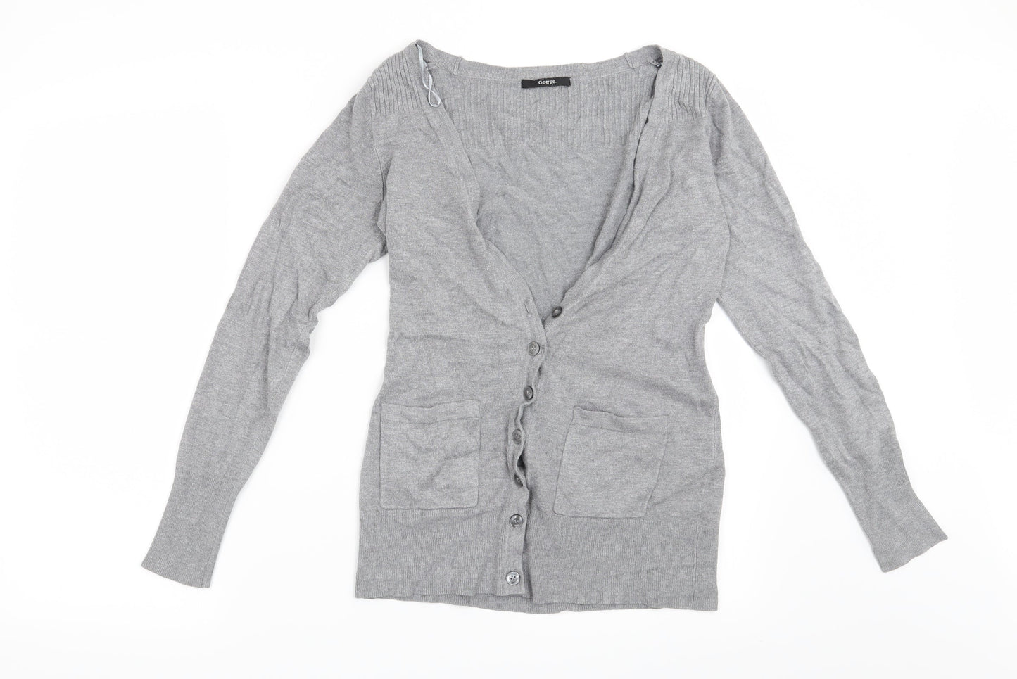George Womens Grey   Cardigan Jumper Size 8
