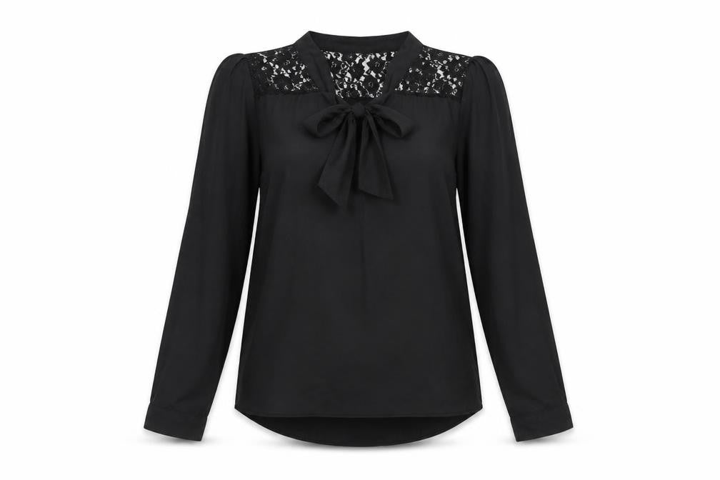 NEXT Womens Black Floral  Basic Blouse Size 10