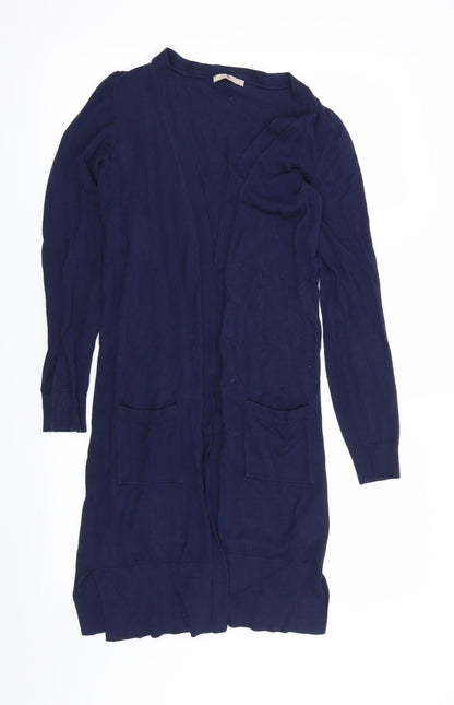 Additional front view of Tu women’s blue cardigan jumper, size S