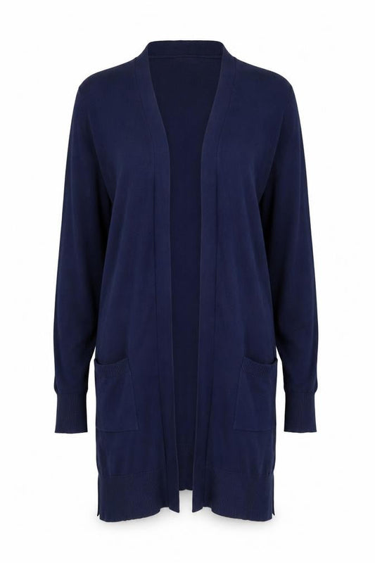 Front view of Tu women’s blue cardigan jumper, size S