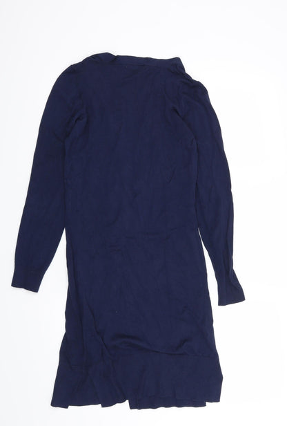 Back view of Tu women’s blue cardigan jumper, size S