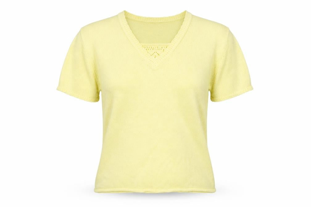 Bonmarché Womens Yellow Knit Pullover Jumper Size S