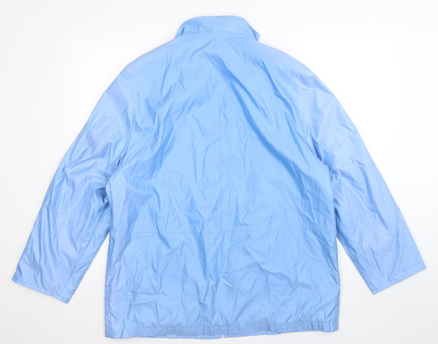 DELMOD Womens Blue   Rain Coat Jacket Size 16
