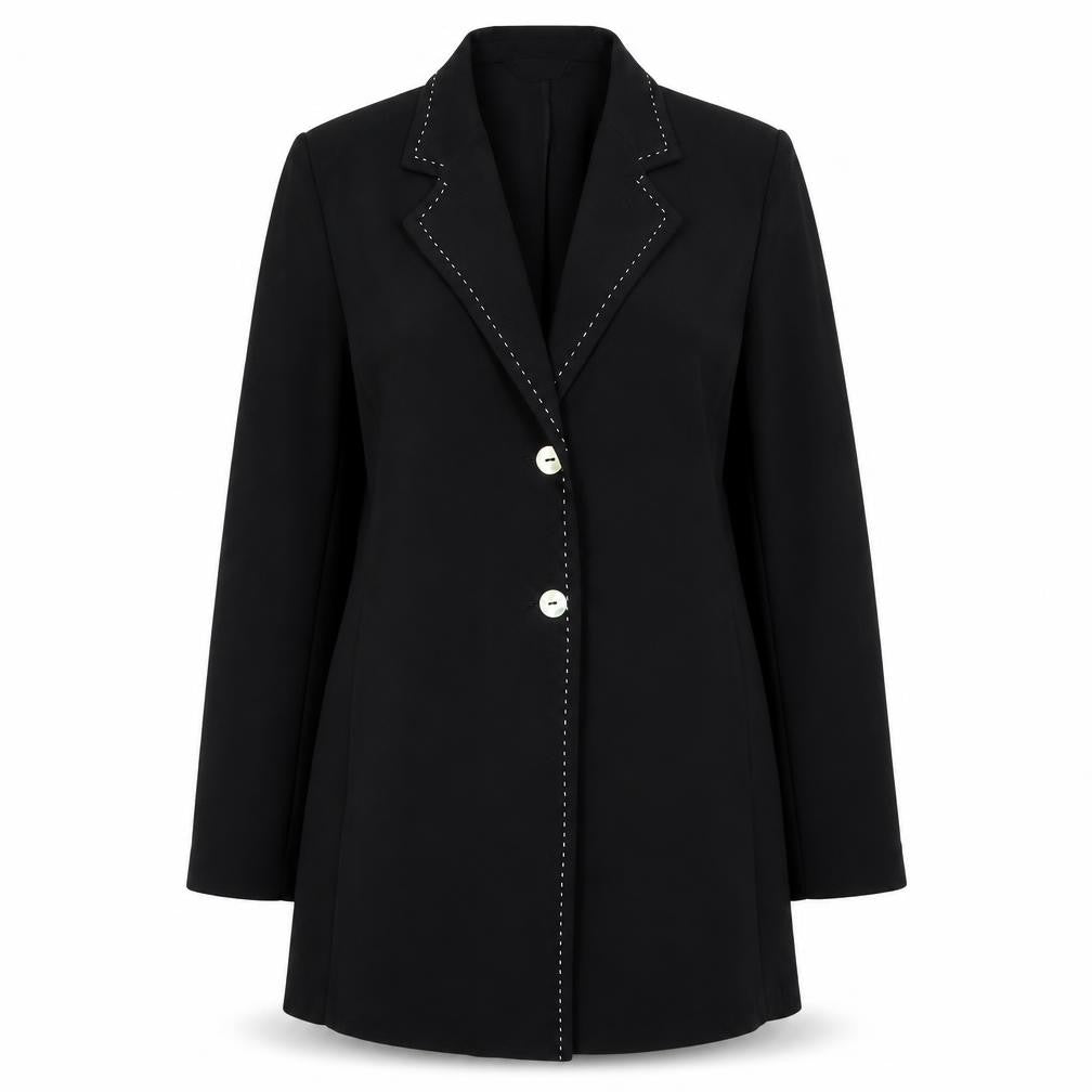 Richards Womens Black   Jacket Suit Jacket Size 10
