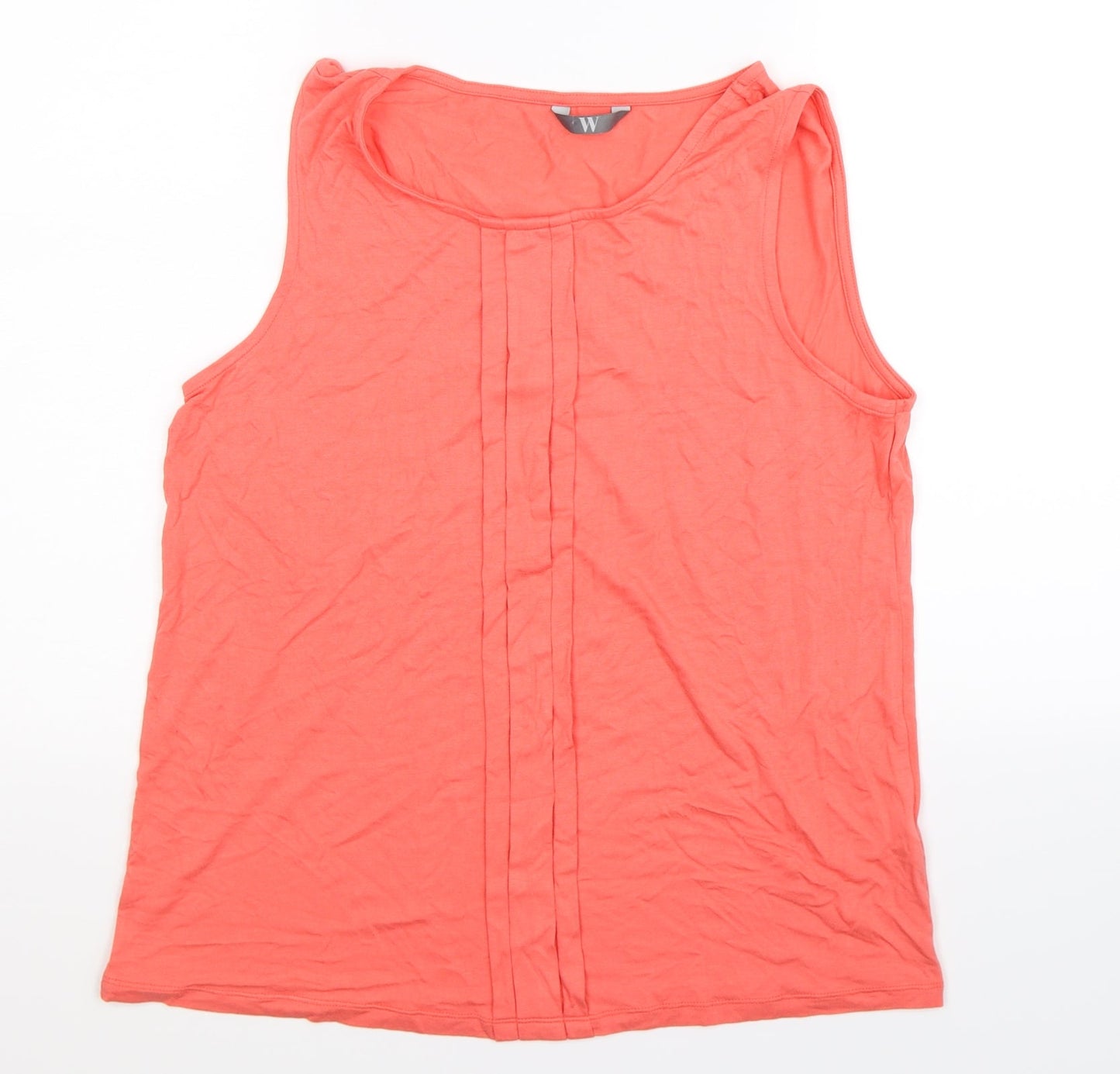 BHS Womens Pink   Basic Tank Size 14