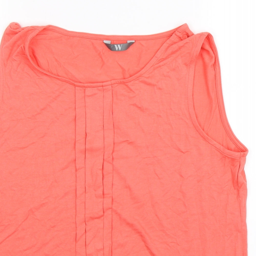 BHS Womens Pink   Basic Tank Size 14