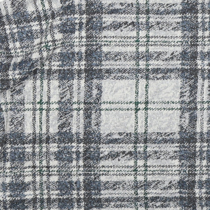 Brand and care label for Tu women’s grey check jumper, size UK 8