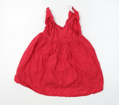 Additional front view of Evie Angel girls’ pink fit & flare, size 3-4, years