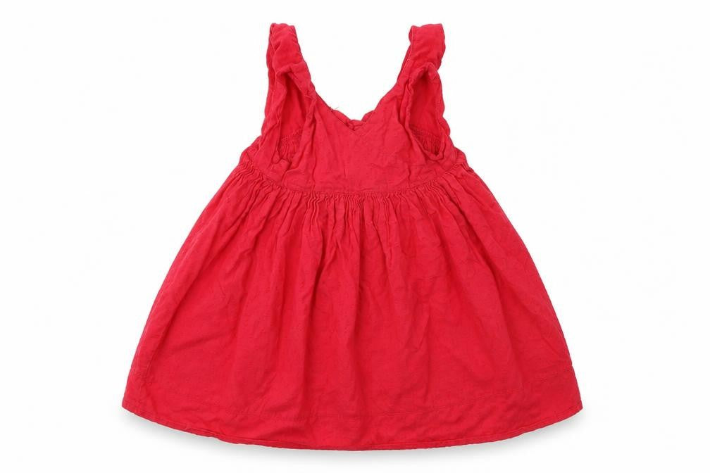 Front view of Evie Angel girls’ pink fit & flare, size 3-4, years