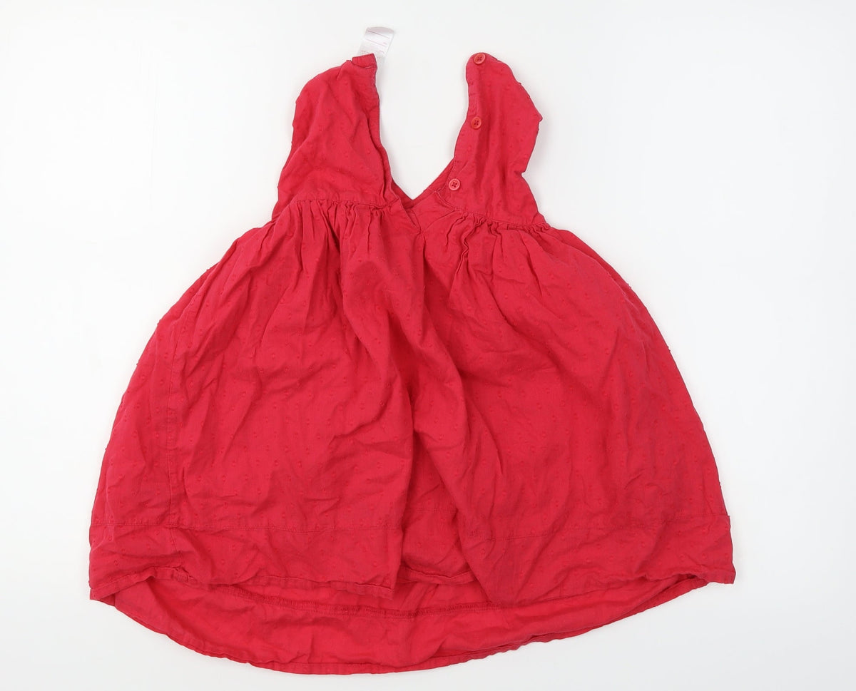 Back view of Evie Angel girls’ pink fit & flare, size 3-4, years